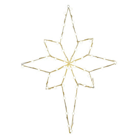 48" Lighted Bethlehem Star Wire Silhouette Christmas Wall Decoration with C7 Incandescent Lights
