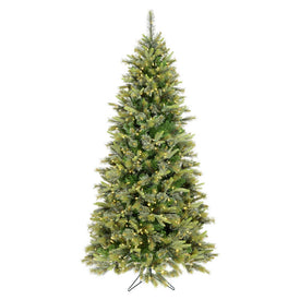 9.5' Cashmere Slim Artificial Christmas Tree with Warm White Dura-Lit LED Lights
