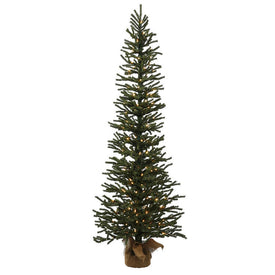 5' Pre-Lit Mini Pine Artificial Christmas Tree with Clear Dura-Lit Lights