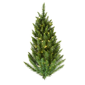 3' Pre-Lit Camden Fir Artificial Christmas Wall Tree with Warm White Dura-Lit LED Lights