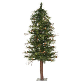 5' Unlit Mixed Country Alpine Artificial Christmas Tree