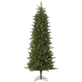 6.5' Pre-Lit Carolina Pencil Spruce Artificial Christmas Tree with Warm White Dura-Lit LED Lights