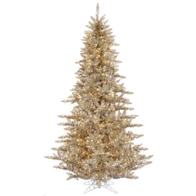 7.5' Pre-Lit Champagne Fir Artificial Christmas Tree with 750 Warm White LED Lights