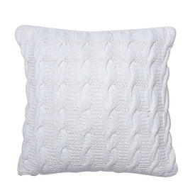 Cable Knit 18" x 18" Throw Pillow with Insert
