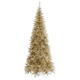 4.5' Unlit Champagne Fir Slim Artificial Christmas Tree
