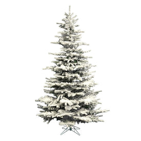 7.5' Unlit Flocked Sierra Fir Artificial Christmas Tree