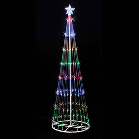 9' x 36" Indoor/Outdoor Light Show Tree with 344 Multi-Color LED Lights
