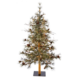 7' x 38" Pre-Lit Dakota Alpine Artificial Christmas Tree with Warm White Dura-Lit LED Lights