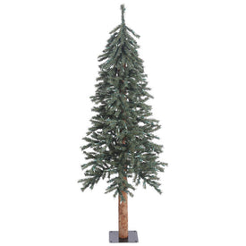 5' Unlit Natural Bark Alpine Artificial Christmas Tree
