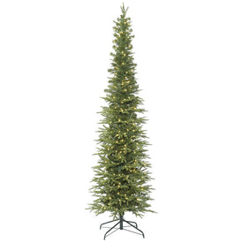 7.5' Pre-Lit Bixley Pencil Fir Artificial Christmas Tree with Warm White Dura-Lit LED Lights