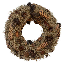 20" Natural Mixed Dried Wreath