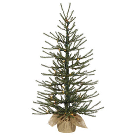 4' Pre-Lit Angel Pine Artificial Christmas Tree with Warm White Dura-Lit LED Lights