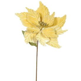 12" x 22" Gold Poinsettia Artificial Flower Picks 6 Per Bag