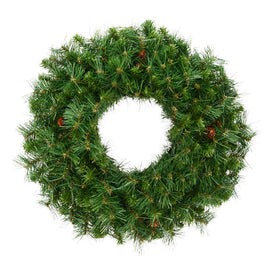 24" Unlit Cheyenne Pine Artificial Christmas Wreath