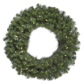 24" Pre-Lit Douglas Fir Artificial Christmas Wreath with 50 Warm White LED Lights