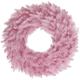 30" Unlit Pink Fir Artificial Christmas Wreath