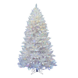 6.5' Sparkle White Spruce Artificial Christmas Tree with 600 Multi-Colored LED Lights