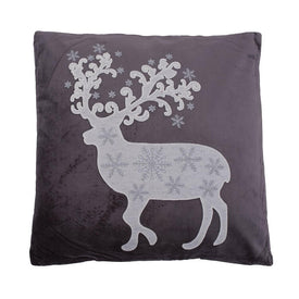 Nordic Deer 18" x 18" Throw Pillow with Insert