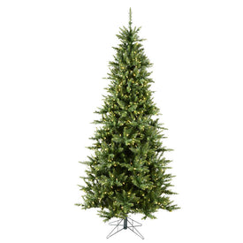 8.5' Pre-Lit Camden Fir Slim Artificial Christmas Tree with Warm White Dura-Lit LED Lights