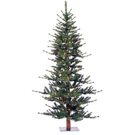 6' Unlit Minnesota Pine Half Artificial Christmas Tree
