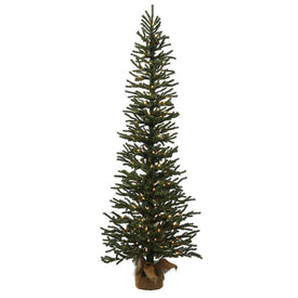 5' Pre-Lit Mini Pine Artificial Christmas Tree with Warm White Dura-Lit LED Lights