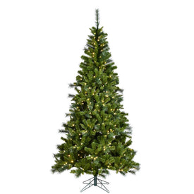 4.5' x 30" Pre-Lit Malvern Mix EZ Artificial Christmas Tree with Warm White Dura-Lit LED Lights