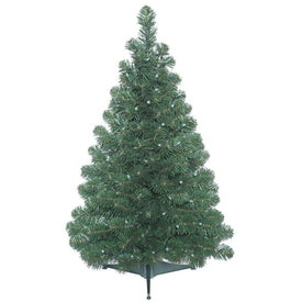 3' Unlit Oregon Fir Artificial Christmas Tree