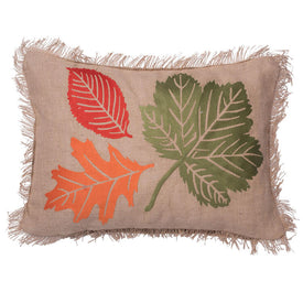Harvest Leaves 20" x 14" Throw Pillow with Insert