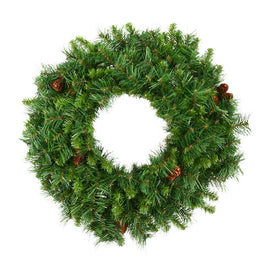 60" Unlit Cheyenne Pine Artificial Christmas Wreath