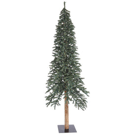 8' Unlit Natural Bark Alpine Artificial Christmas Tree