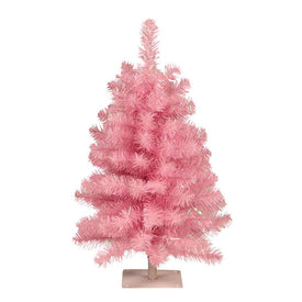 2' x 15" Unlit Pink Pine Tree