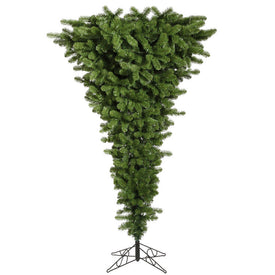 7.5' Green Upside Down Artificial Christmas Tree with Dura-Lit Multi-Colored LED Lights