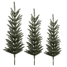 36/42/48" Artificial Green Spruce Tree Tops Set of 3