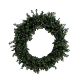 60" Unlit Canadian Pine Artificial Christmas Wreath