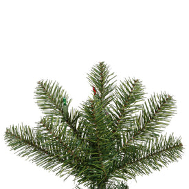 6.5' Salem Pencil Pine Artificial Christmas Tree with Multi-Colored Dura-Lit Lights
