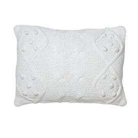 White French Knot 20" x 14" Throw Pillow with Insert
