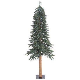 6' Unlit Natural Bark Alpine Artificial Christmas Tree