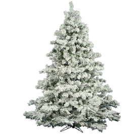 6.5' Flocked Alaskan Pine Artificial Christmas Tree without Lights
