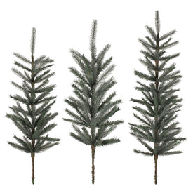 36/42/48" Artificial Blue Spruce Tree Tops Set of 3