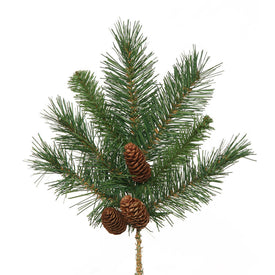 15" Cheyenne Pine Spray with Pine Cones 12-Pack