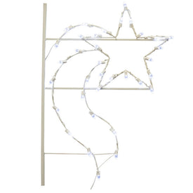 4' Designer Christmas Star Commercial Pole Decoration with 35 LED Lights
