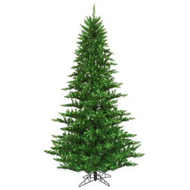 3' Pre-Lit Green Tinsel Artificial Fir Christmas Tree with 100 Green Lights