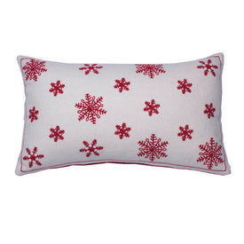 Let It Snow 20" x 12" Throw Pillow with Insert