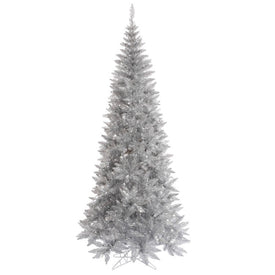 5.5' Unlit Silver Slim Tinsel Artificial Fir Christmas Tree