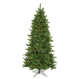 6.5' Pre-Lit Camden Fir Slim Artificial Christmas Tree with Clear Dura-Lit Lights