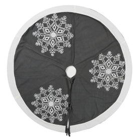 Winter Snowflake 60" Christmas Tree Skirt