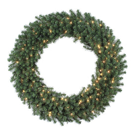 48" Pre-Lit Douglas Fir Artificial Christmas Wreath with 200 Clear Lights