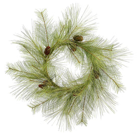 24" Unlit Hugo Pine Artificial Wreath