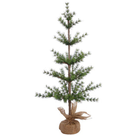 3' Unlit Split Venetian Pine Artificial Christmas Tree with Burlap Base