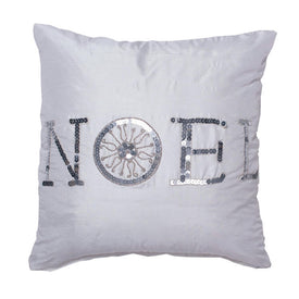 Sequin Noel 18" x 18" Throw Pillow with Insert